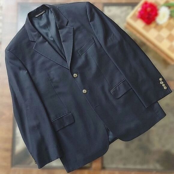 Vtg Jack Victor black Lanzawood SPJ Blazer - Picture 1 of 12